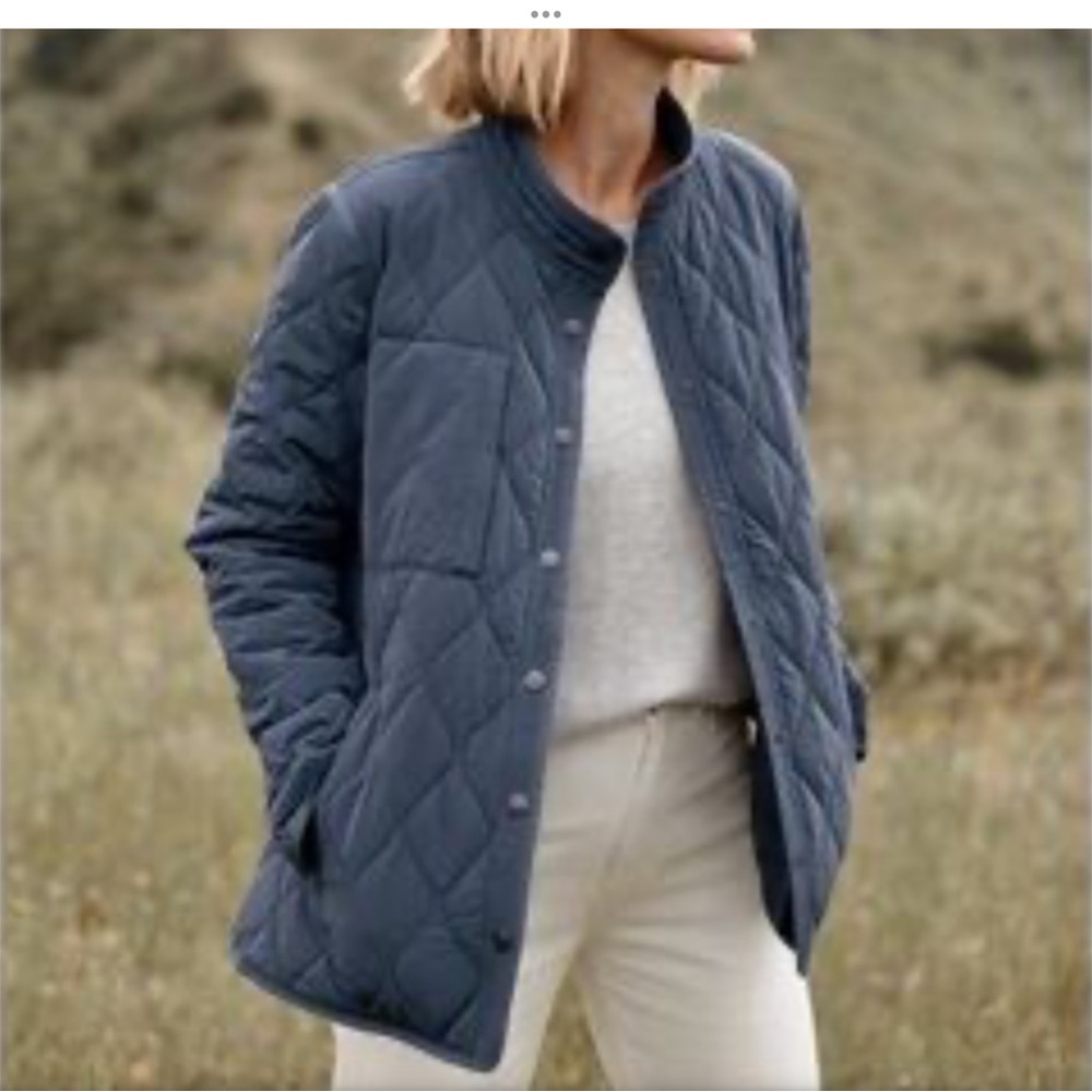 Garnet Hill Women's Quilted Water Resistant Field Jacket